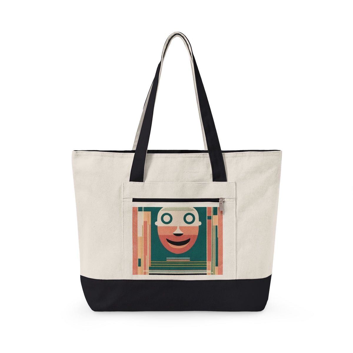 Friendly Face Heavy Canvas Tote