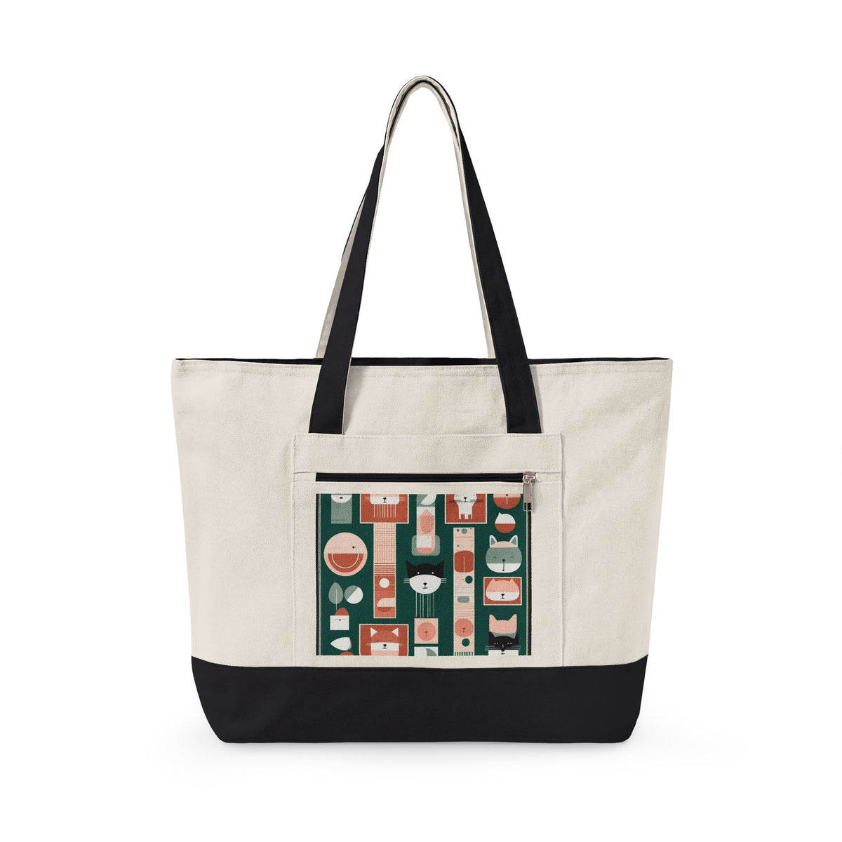 Kitchen Grid Heavy Canvas Tote