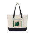 Green Cat Heavy Canvas Tote