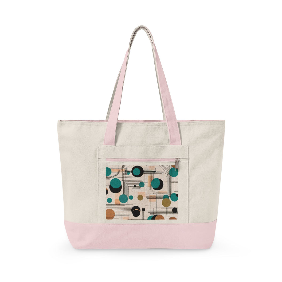 Confetti Grid Heavy Canvas Tote