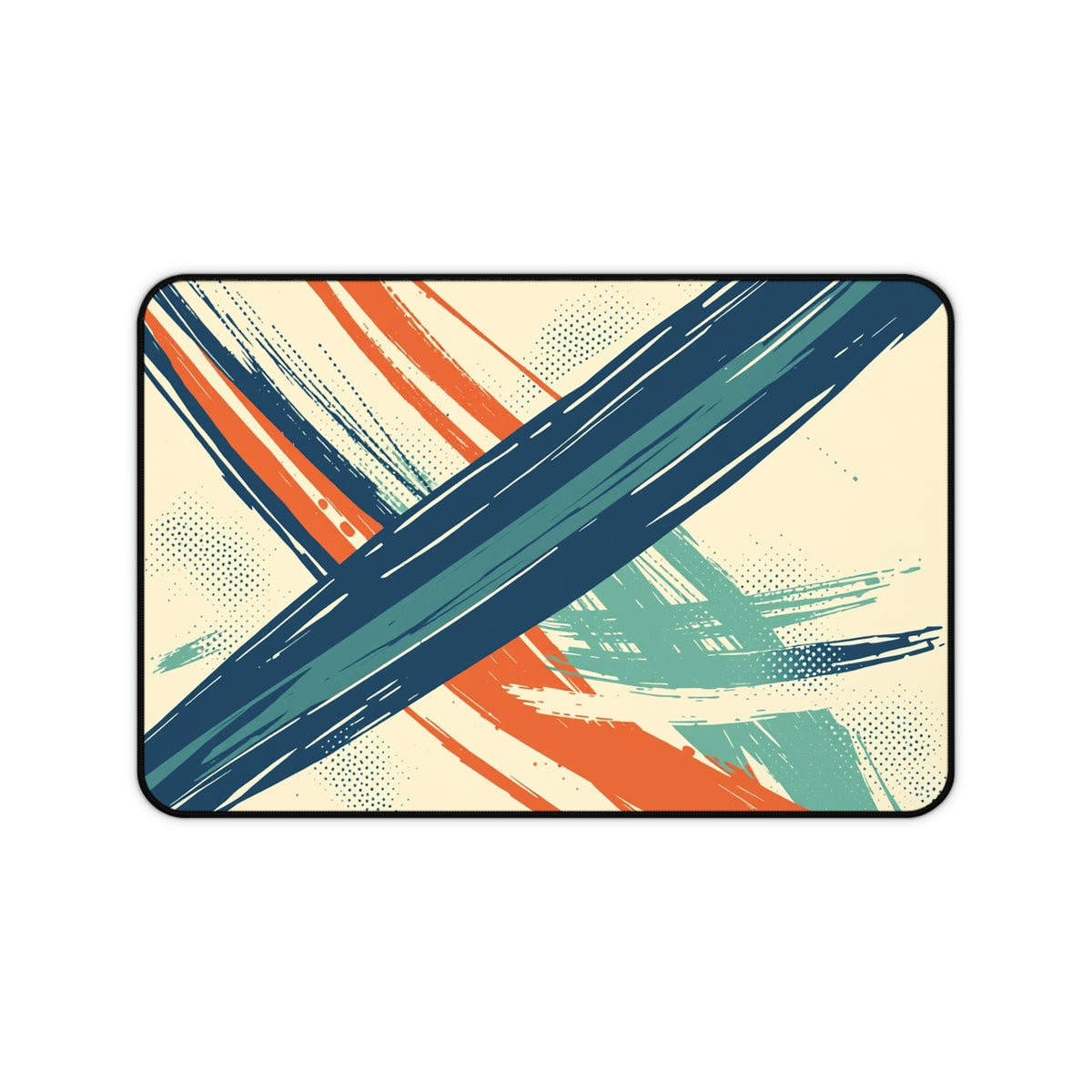 Crossed Strokes Desk Mat
