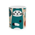 Teal Cat Mug