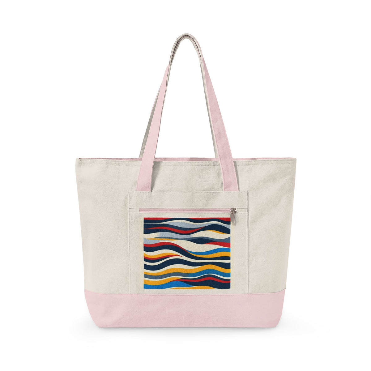 Wavy Stripes Heavy Canvas Tote