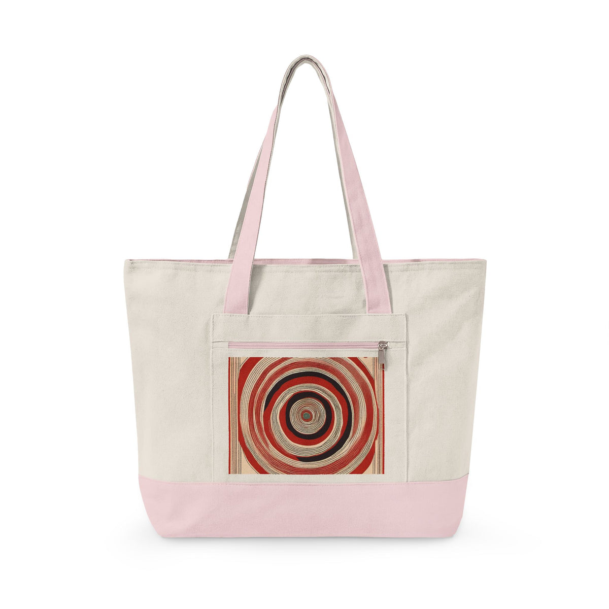 Centered Rings Heavy Canvas Tote