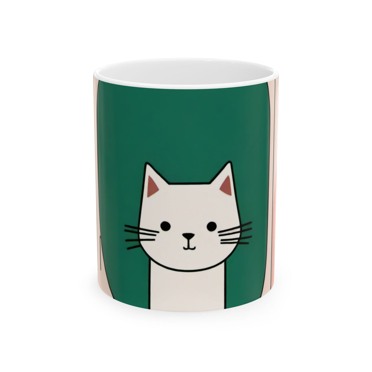 White Cat Mug